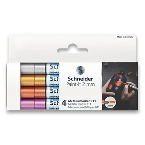 Metalický popisovač Schneider Paint-It 011 súprava V1, 4 farby